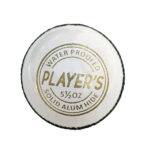 Players White Leather Ball